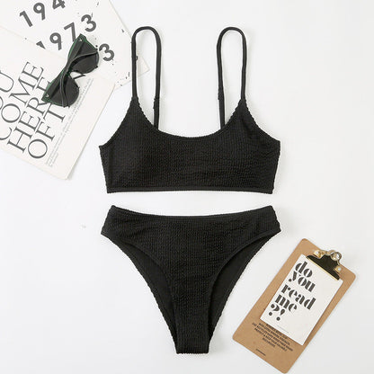 Wave Print Bikini Set