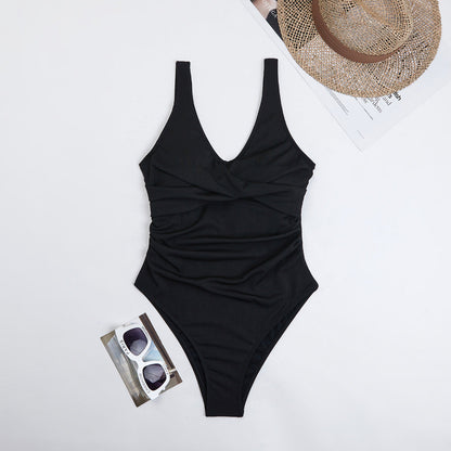 Triangle One-Piece Swimsuit