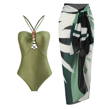 Solid One-Piece Swimsuit