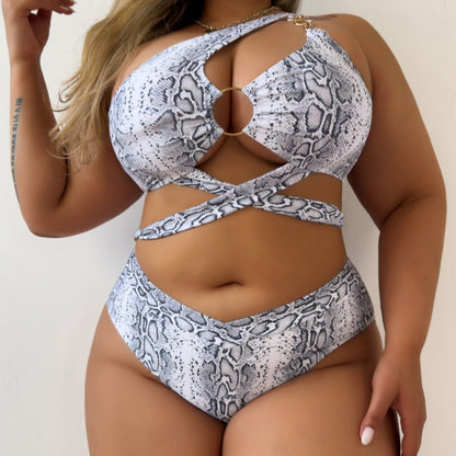 Plus Size One-Piece Swimsuit
