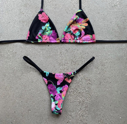 Print Tie Bikini Set