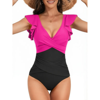 Solid One-Piece Swimsuit
