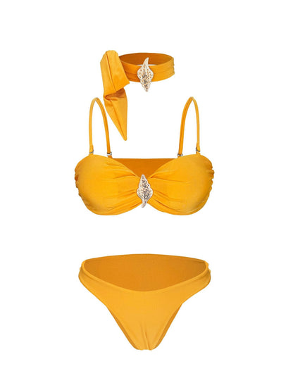 Solid One-Piece Swimsuit