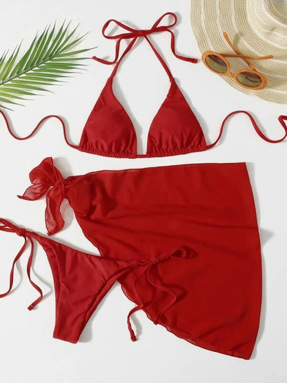 Solid Bikini Set