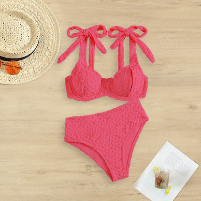 Two-Piece Slit Bikini Set