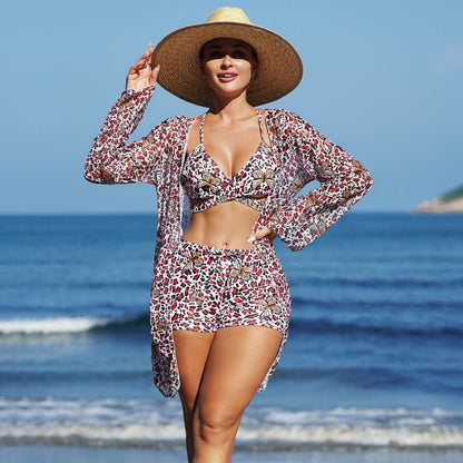 Slit Criss-Cross One-Piece Swimsuit