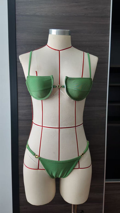 Solid Bikini Set