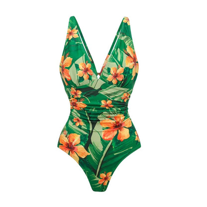 Tropical One-Piece Swimsuit