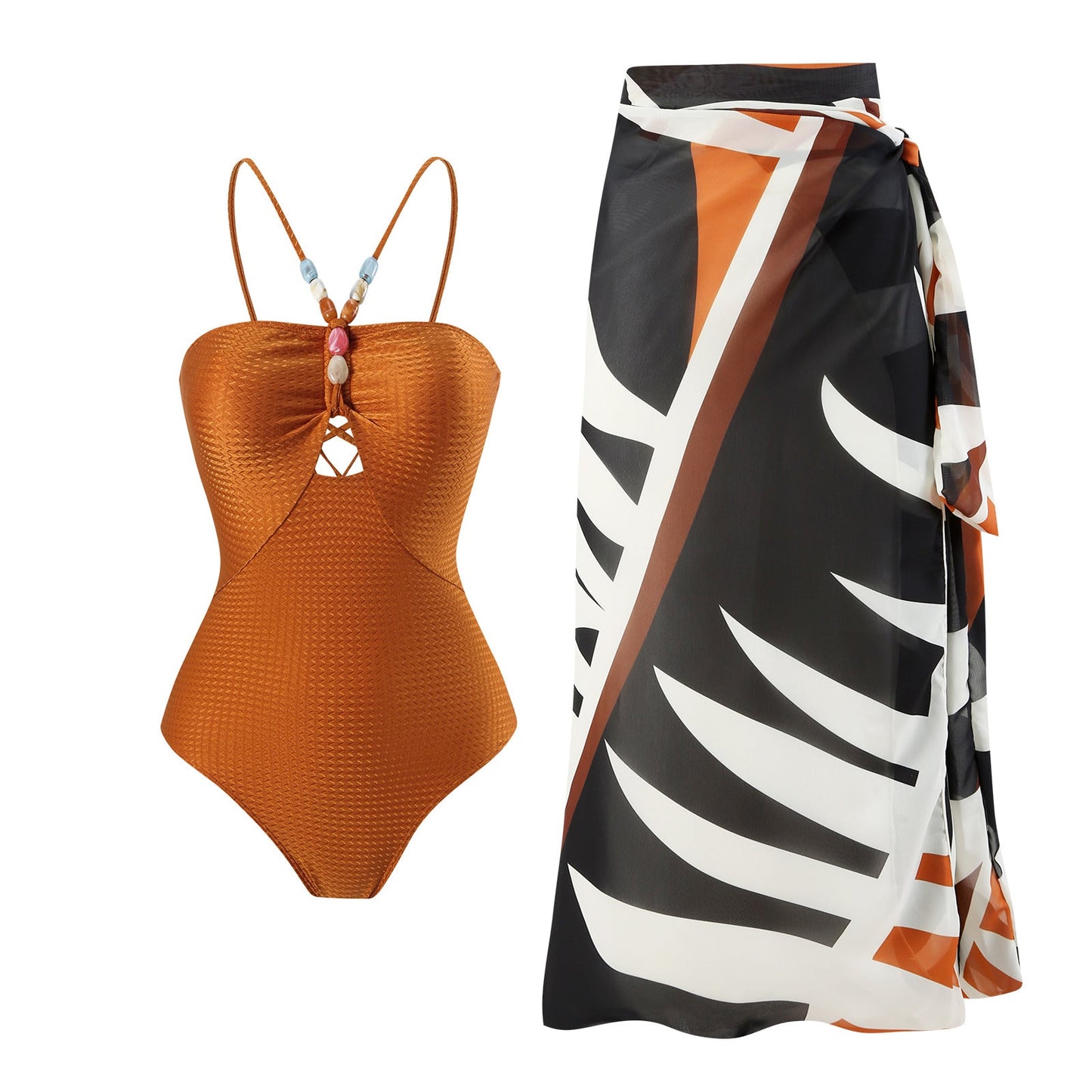 Solid One-Piece Swimsuit