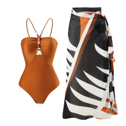 Solid One-Piece Swimsuit