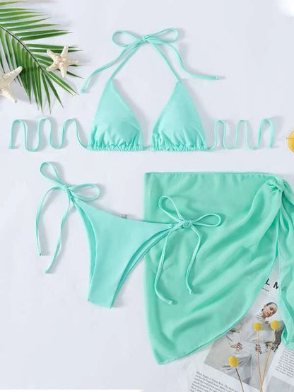 Solid Bikini Set