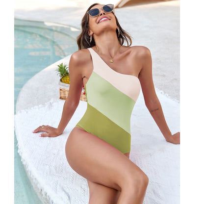 Solid One-Piece Swimsuit