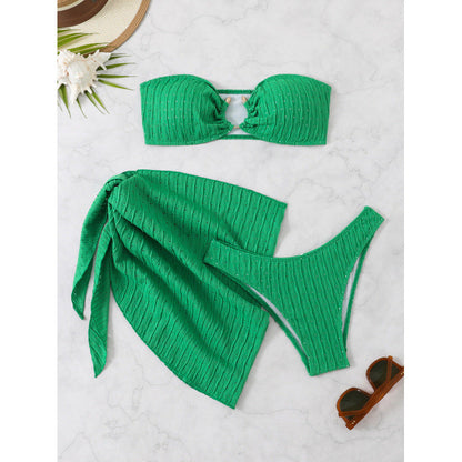 Slit Open Back One-Piece Swimsuit