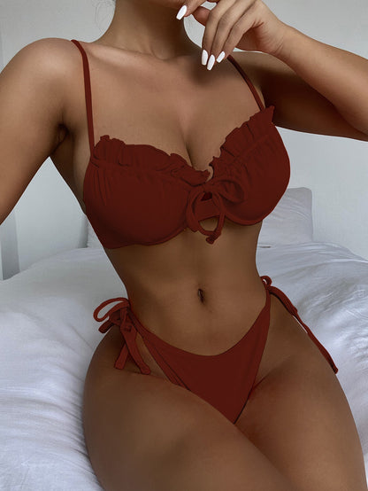 Solid One-Piece Swimsuit