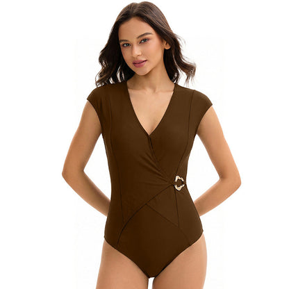 Triangle One-Piece Swimsuit