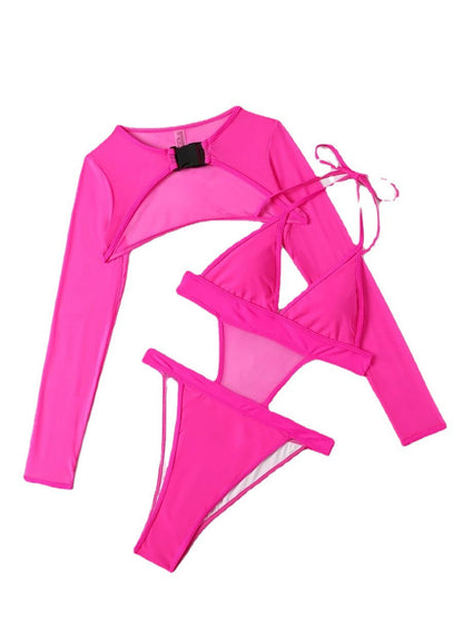 Solid One-Piece Swimsuit