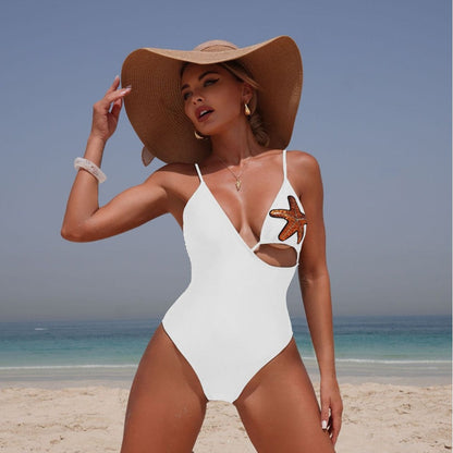 Solid One-Piece Swimsuit