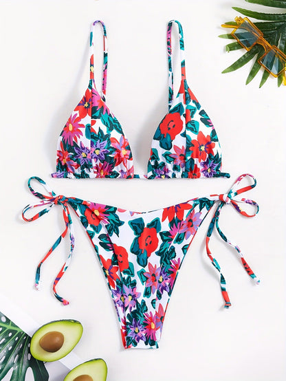 Vintage Floral Bikini Set