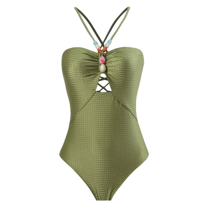 Solid One-Piece Swimsuit