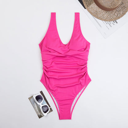 Triangle One-Piece Swimsuit
