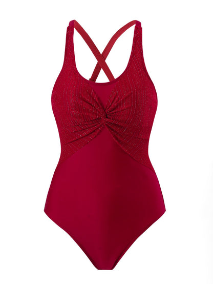 Solid One-Piece Swimsuit