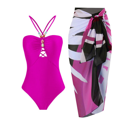 Solid One-Piece Swimsuit