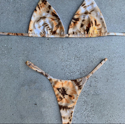 Print Tie Bikini Set