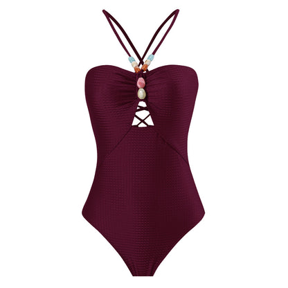 Solid One-Piece Swimsuit