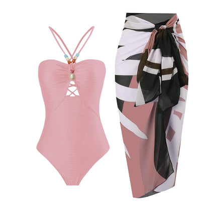 Solid One-Piece Swimsuit