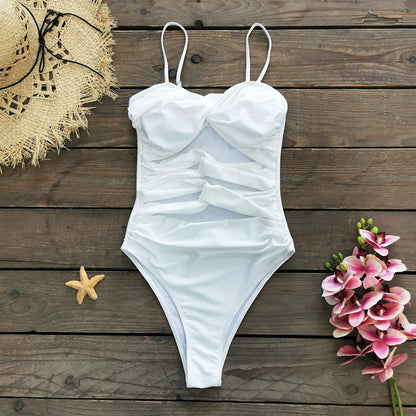 White One-Piece Swimsuit