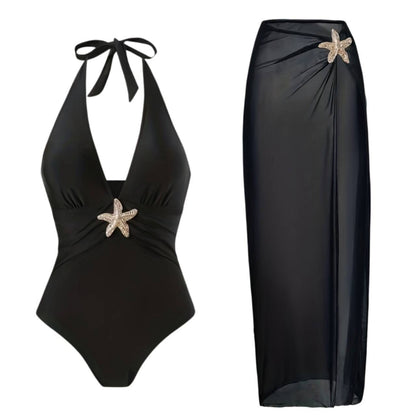 Solid One-Piece Swimsuit