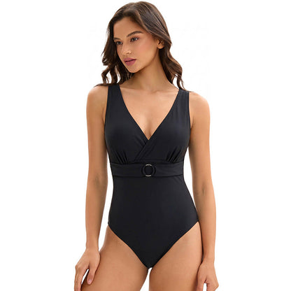 Triangle One-Piece Swimsuit