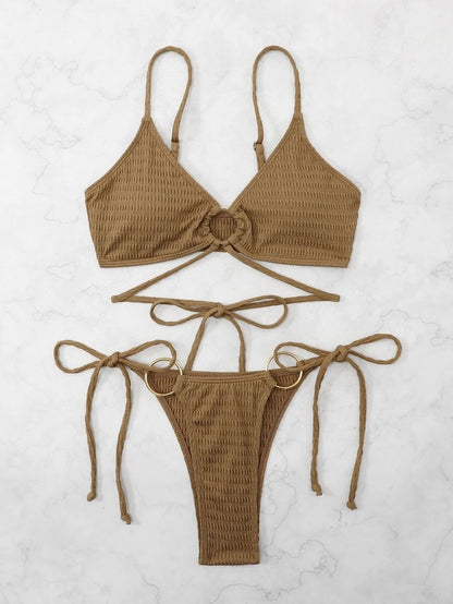 Solid Bikini Set
