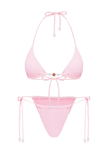 Saide Tie Side Bikini Bottoms Pink