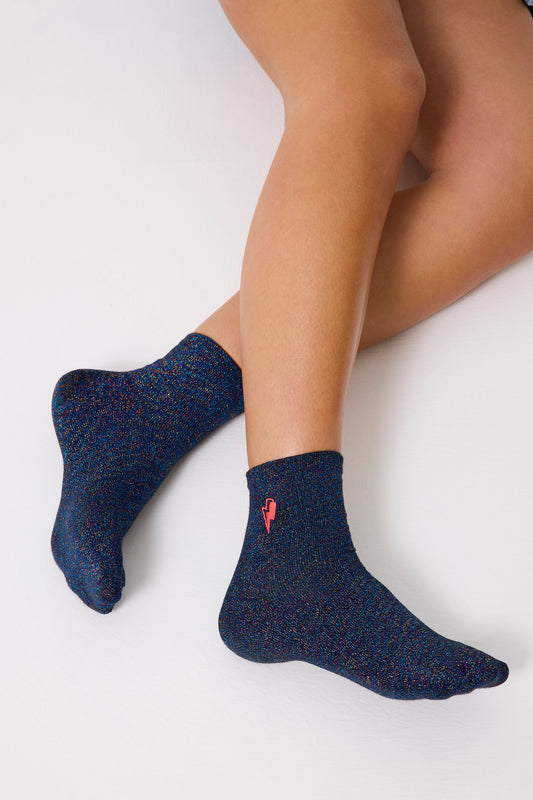 Multicolour Metallic Socks