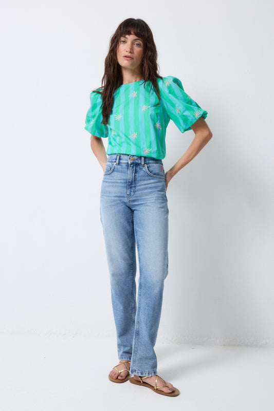 Authentic Light Indigo Boyfriend Jeans