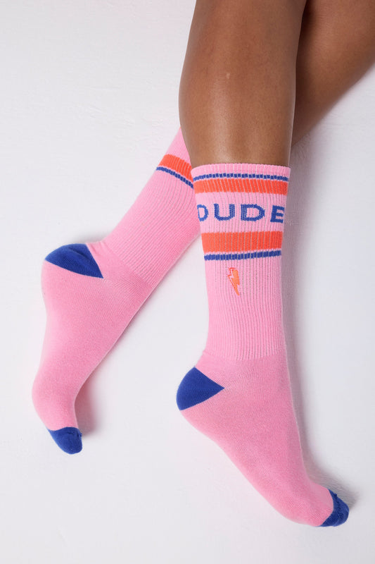 Pink Sport Socks