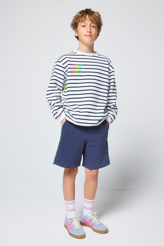 COMING SOON: Kids Navy Stripe Colourblock Sweatshirt