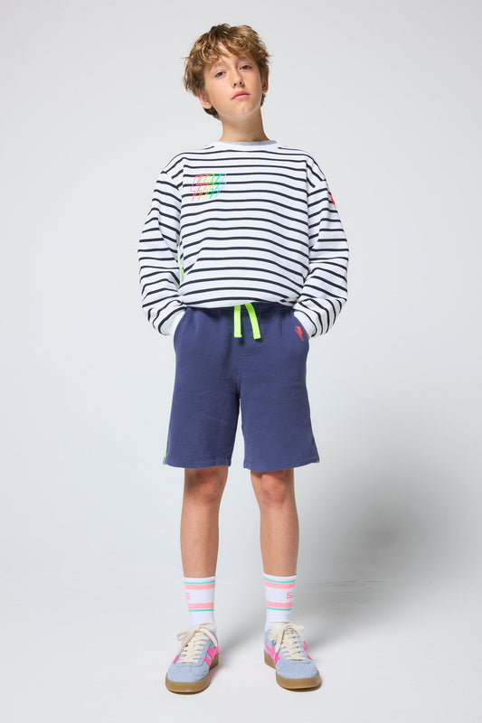 Kids Blue Longer Length Shorts