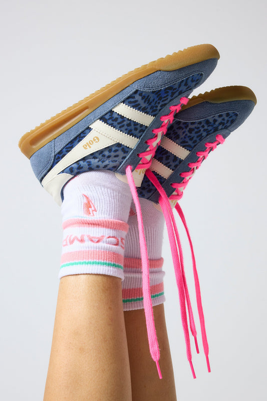 Gola for Scamp & Dude Navy Cheetah Tornado Trainers