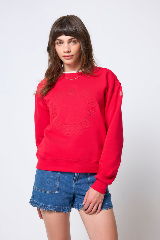 Red Embroidered Logo Ultimate Sweatshirt