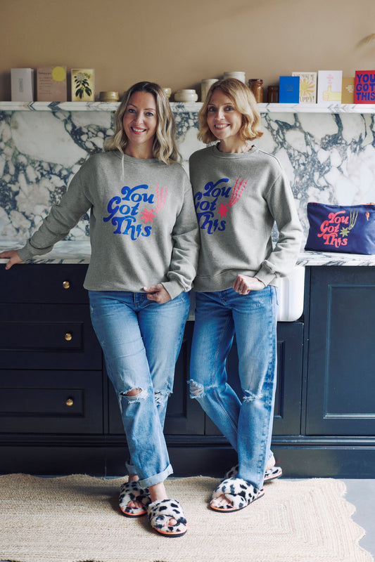 Scamp & Dude x Maggie's Grey Marl 'You Got This!' Charity Oversized Sweatshirt