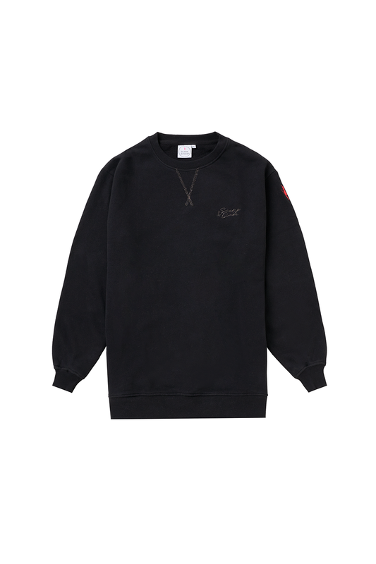 Black Longline Sweatshirt