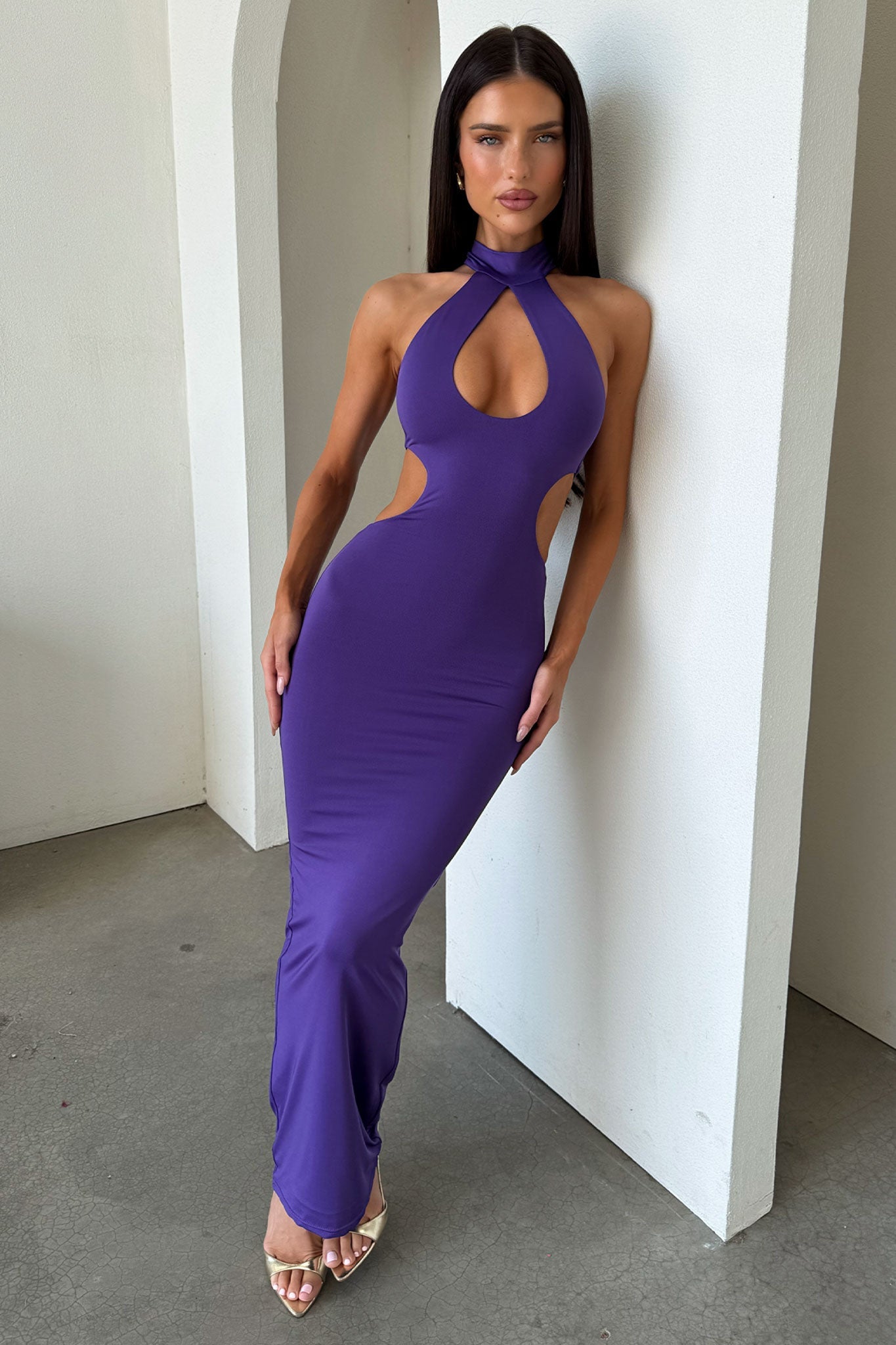 Gianna Maxi Dress - Purple